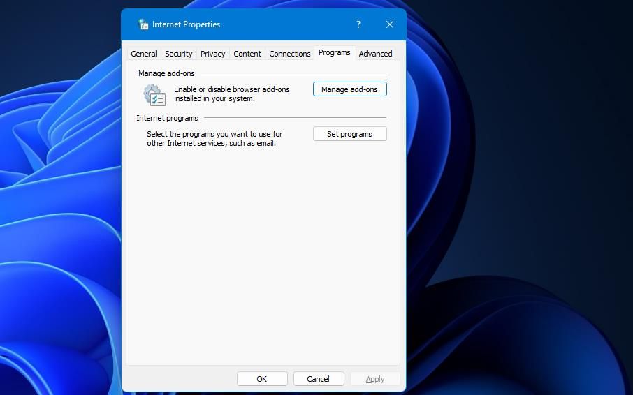 Кнопка управления надстройками