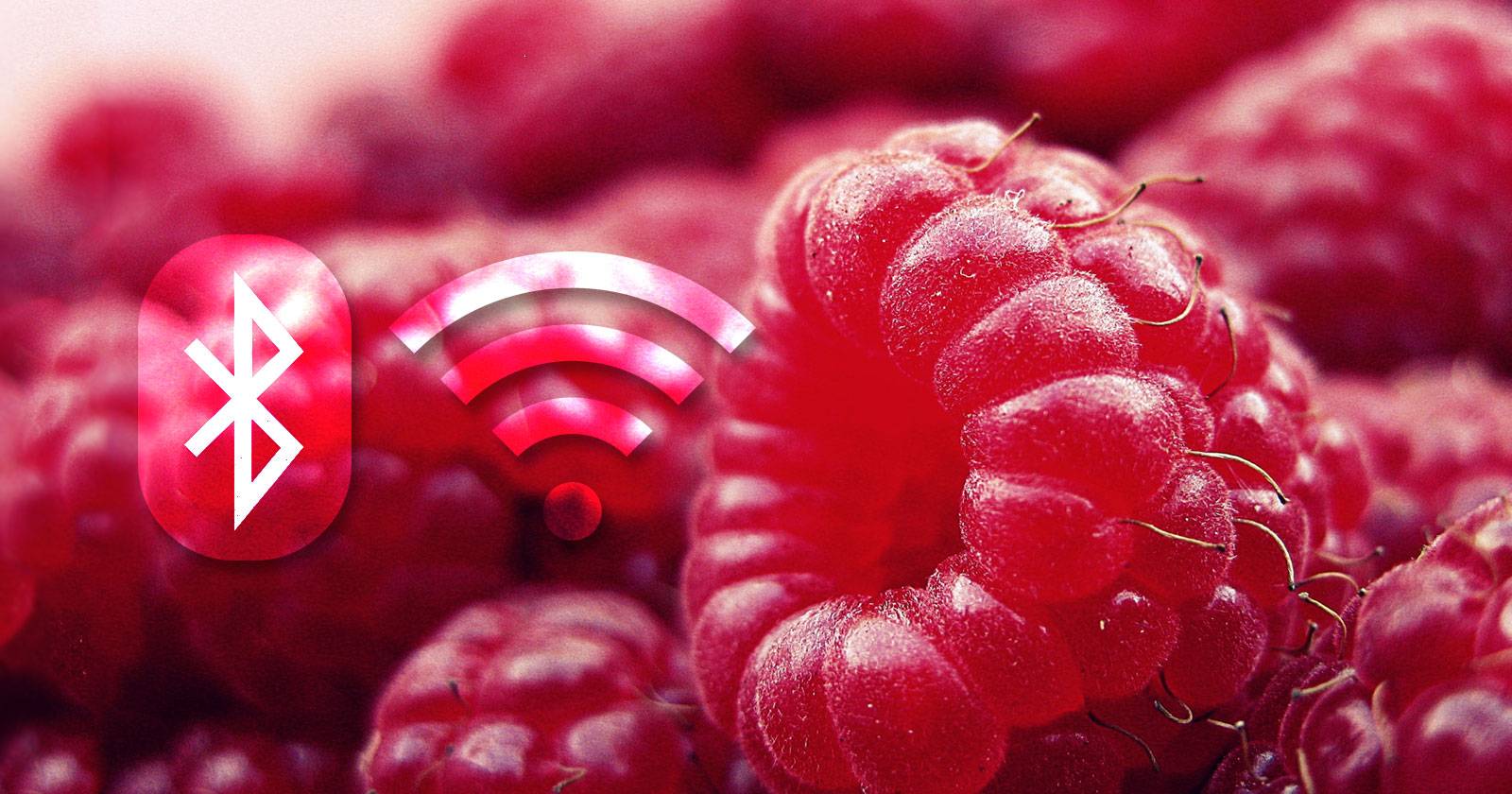 Raspberry Pi с модулями Wi‑Fi и Bluetooth на печатной плате