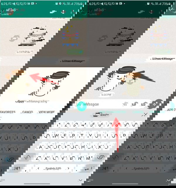 Добавление полученного стикера в избранное