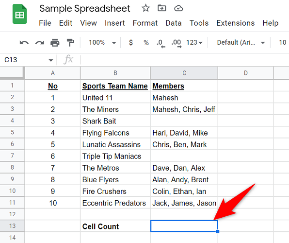 Счёт ячеек в Google Таблицах — COUNTA и COUNTIF