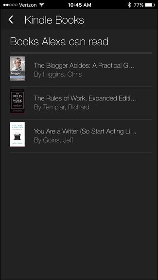 Список поддерживаемых Kindle‑книг для чтения Alexa