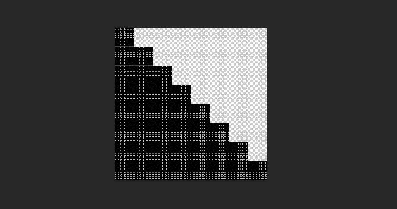 Простой пиксельный узор карандашом