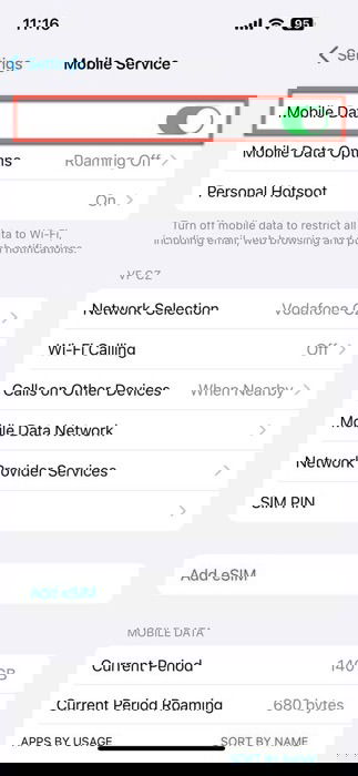 Mobile Data Option Ios Turn On