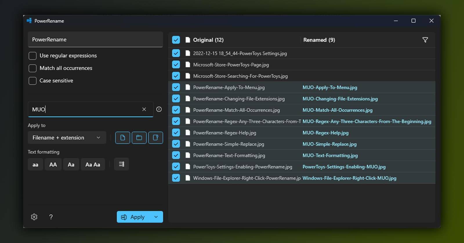 Featured PowerRename