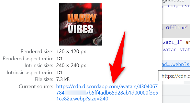 Откройте ссылку изображения.