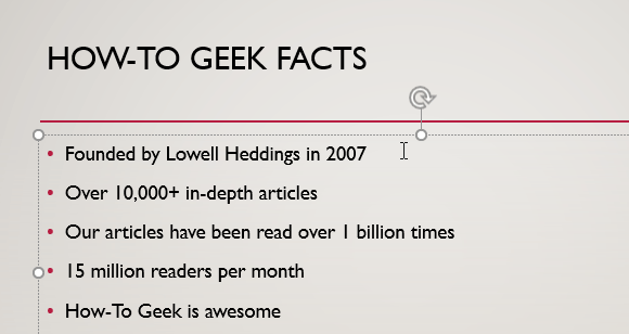 Выделение текста в PowerPoint GIF