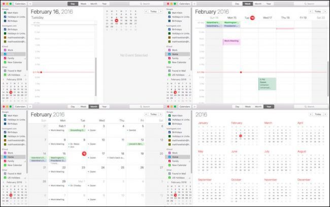 Диалог ввода даты в Календаре macOS
