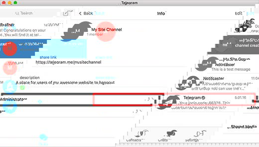Добавление бота в администраторы канала Telegram