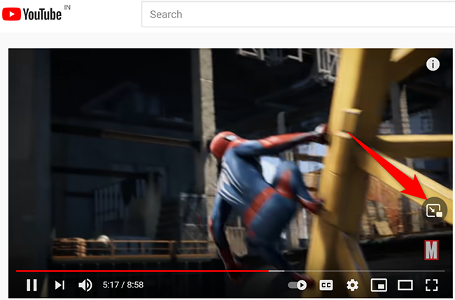 Кнопка активации PiP в Firefox