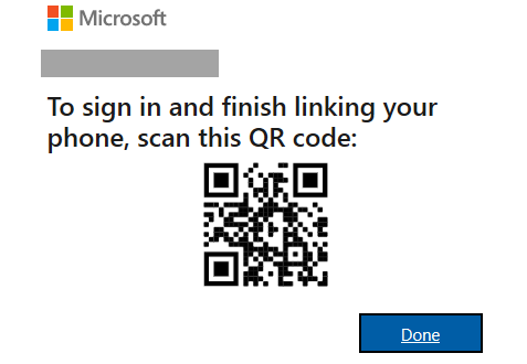 Сканирование QR-кода для привязки телефона к ПК