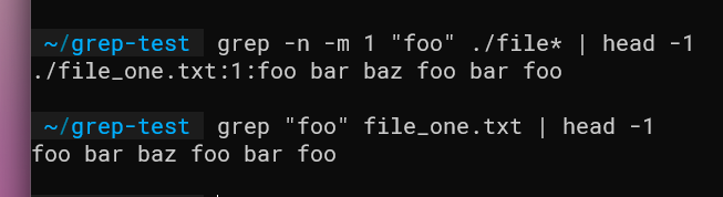 Проблема порядка файлов при использовании head и grep