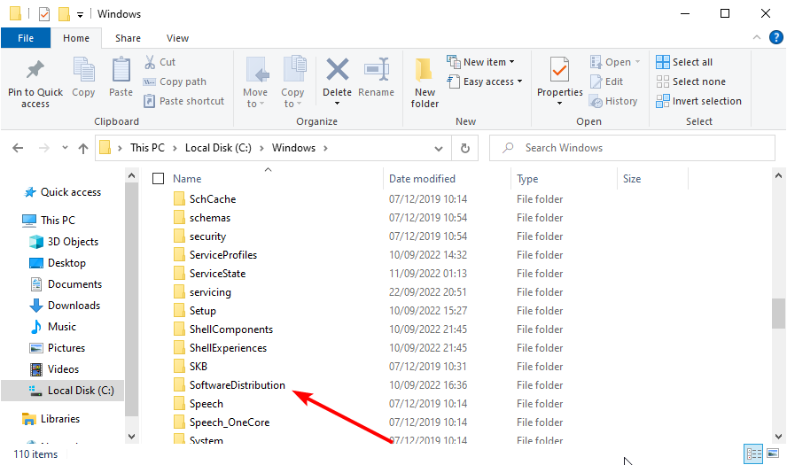software distribution 0xc8000444