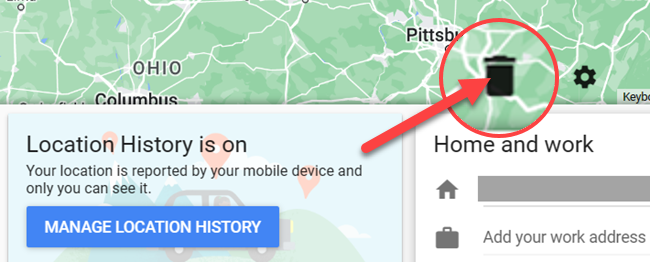 Tap the trash can icon.
