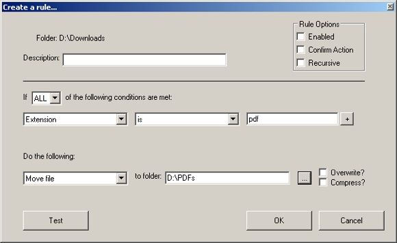 Создание правила в Belvedere: условия и действия