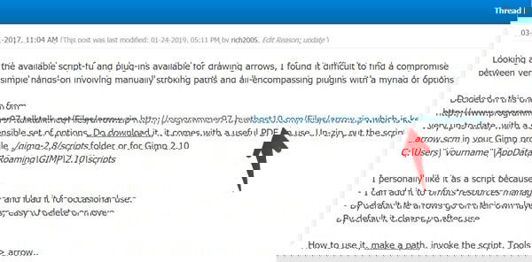 Gimp Download Arrow Plugin