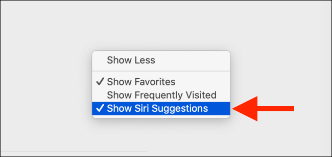 Снимите отметку «Показывать предложения Siri» на Mac