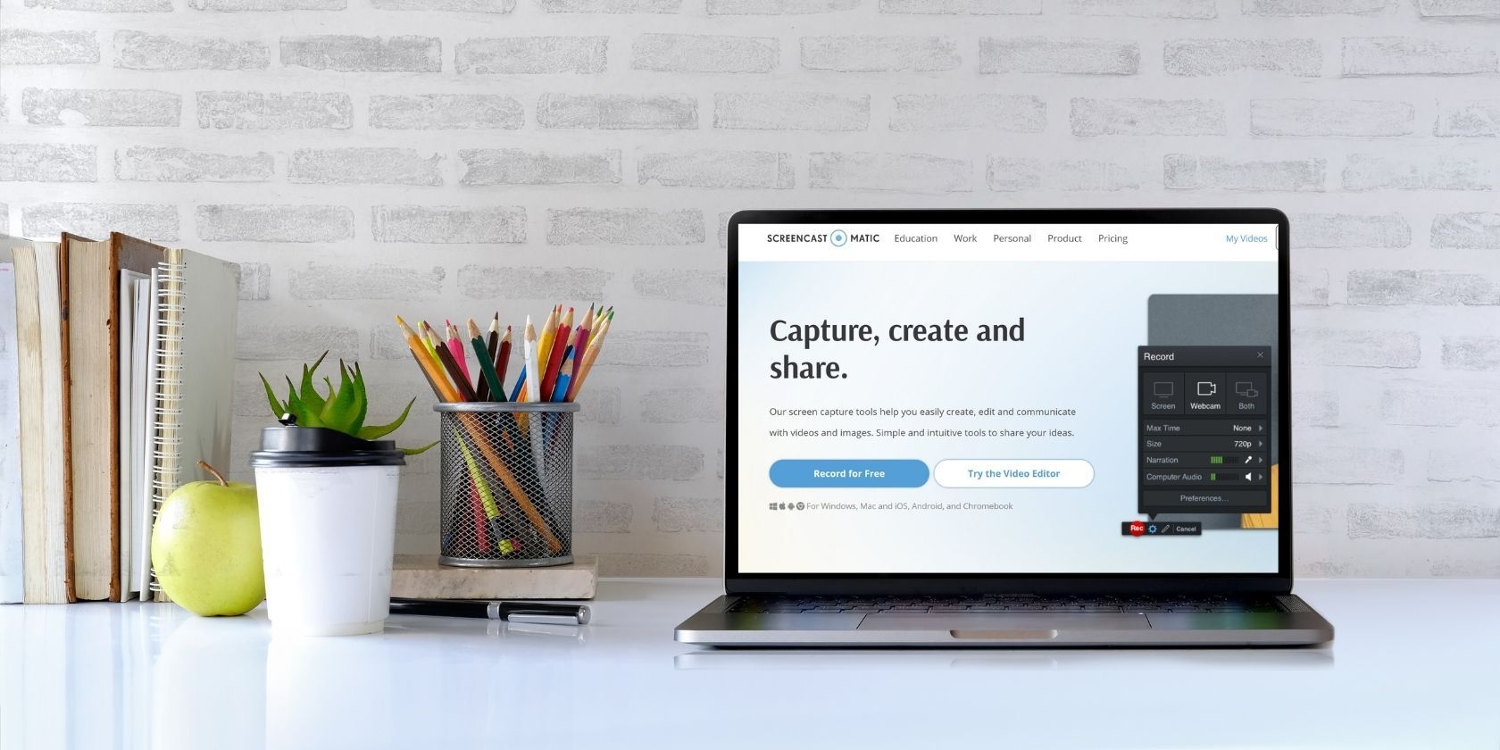 Управление каналами в Screen-Cast-O-Matic