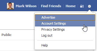 Настройки аккаунта в Facebook