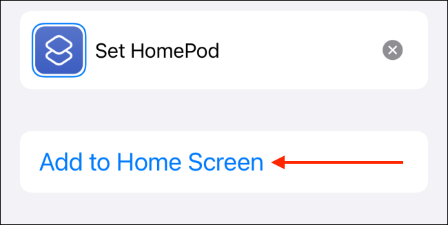 Выберите Добавить на главный экран