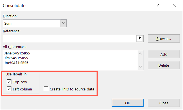 Используйте метки и ссылки при необходимости