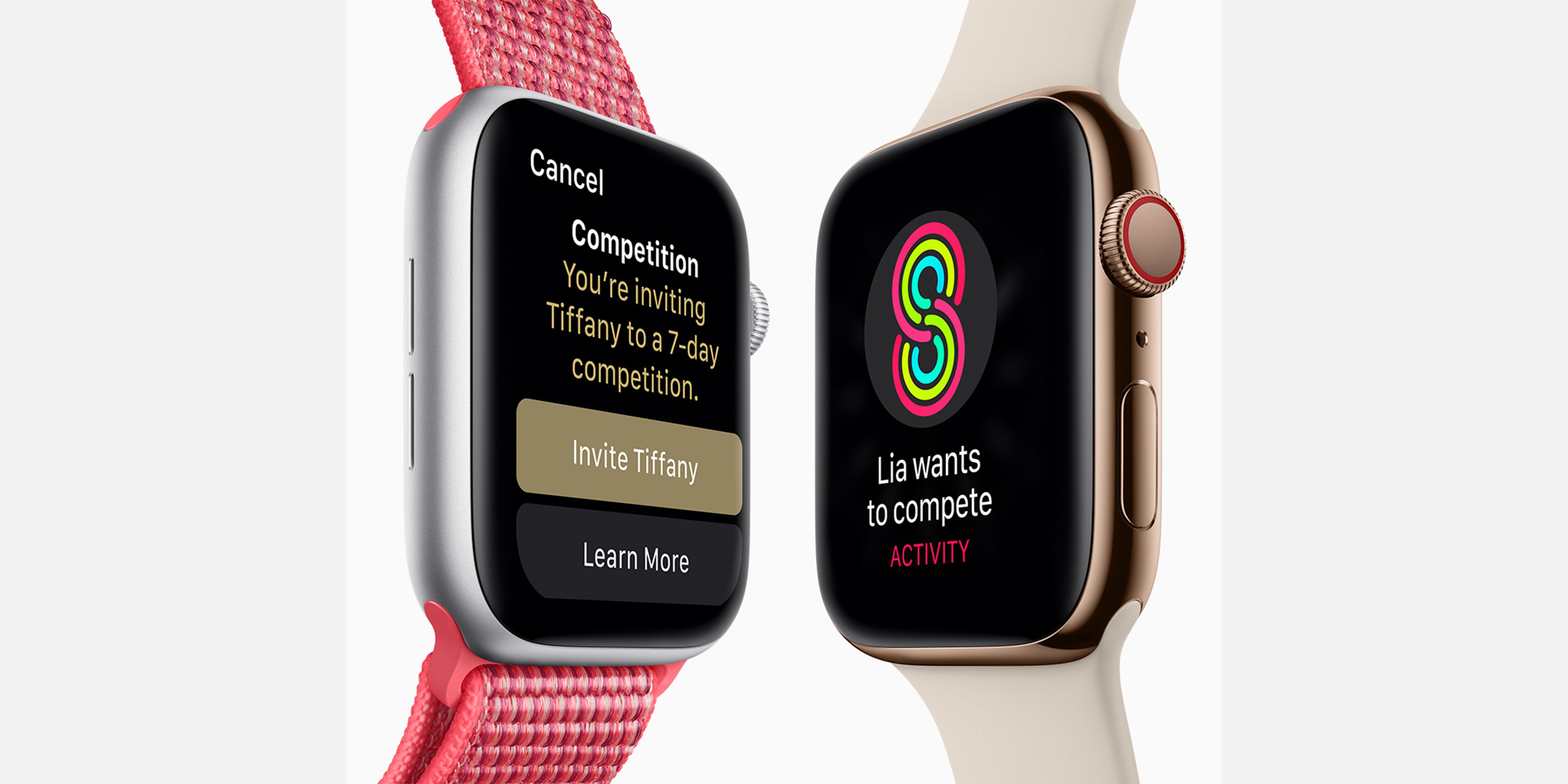 челлендж в фитнесе на Apple Watch