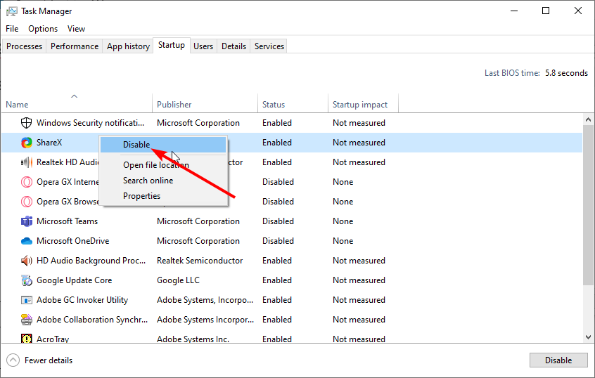 disable windows voice recorder not working