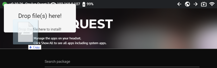 SideQuest Sideload Game