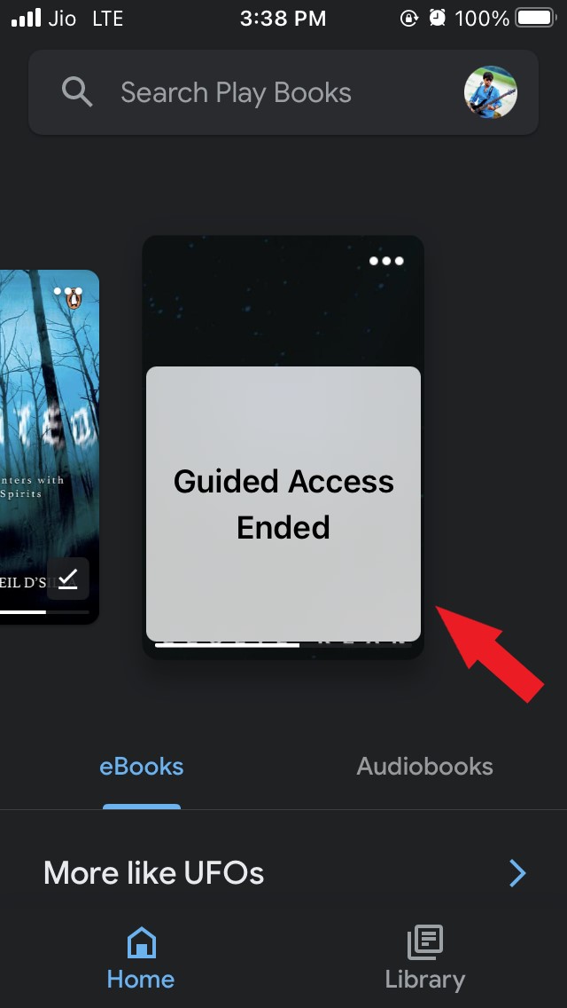 guided access ended