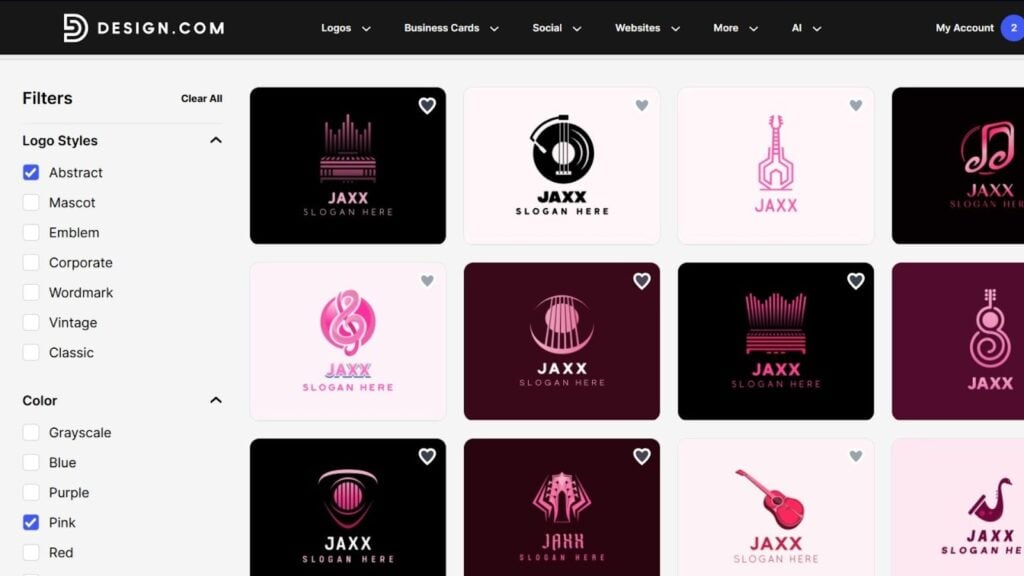 Система фильтров по стилю и цвету