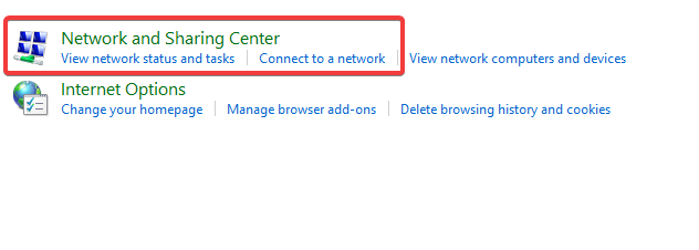Скриншот: Центр управления сетями и общим доступом