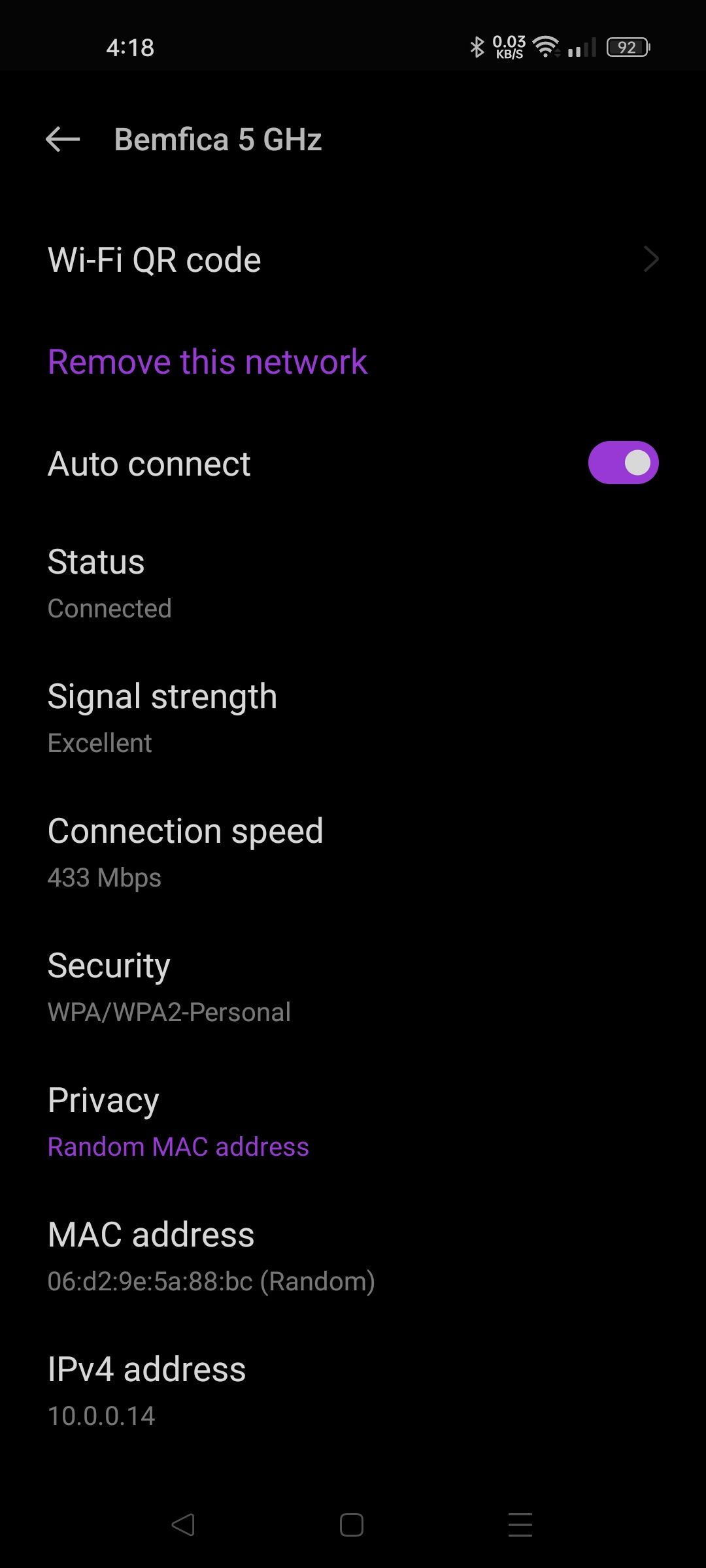 Android 12 Realme Wi‑Fi Properties