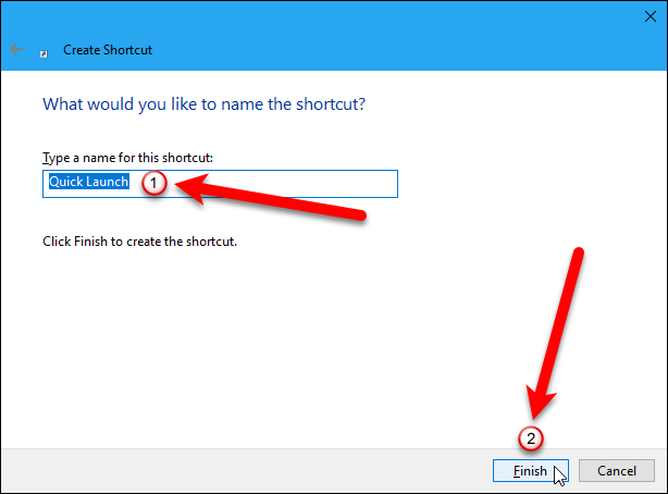 Переименование ярлыка