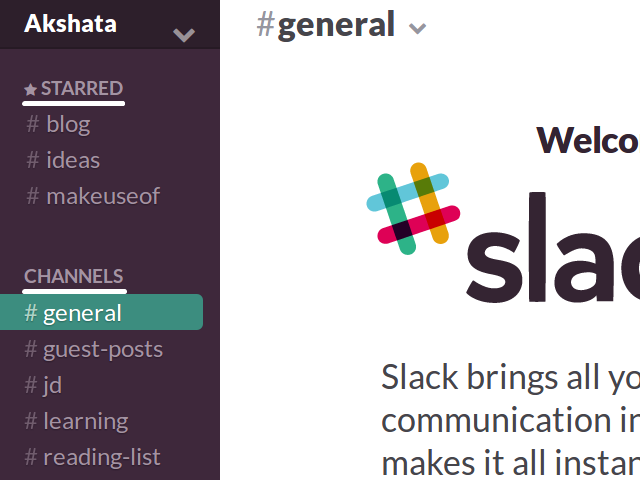 Скриншот списка каналов в Slack с разными проектами и префиксами