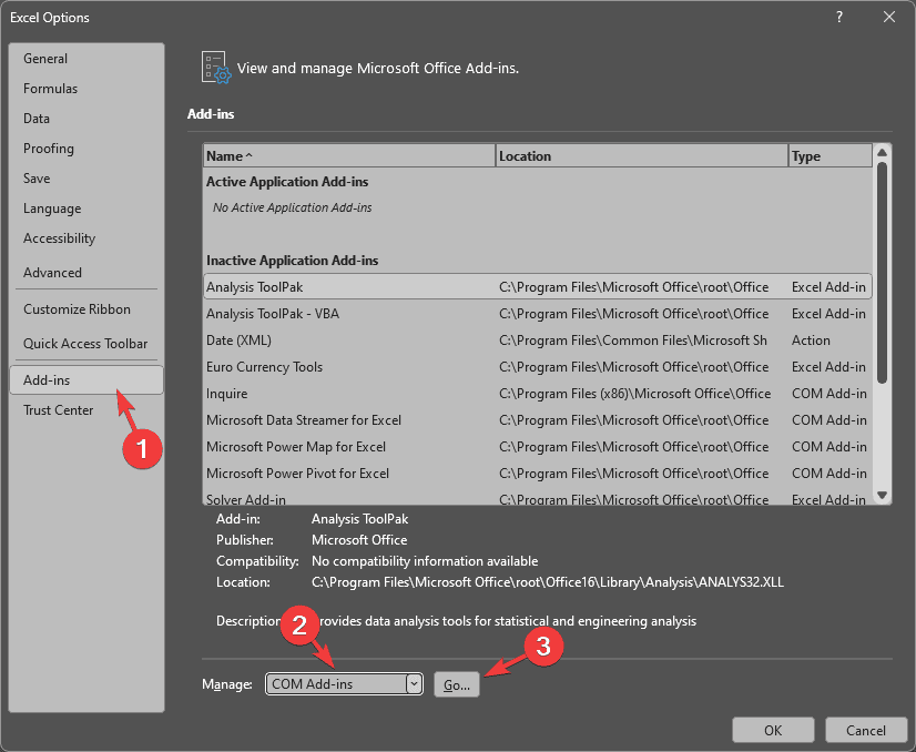 COM Add-ins в Excel