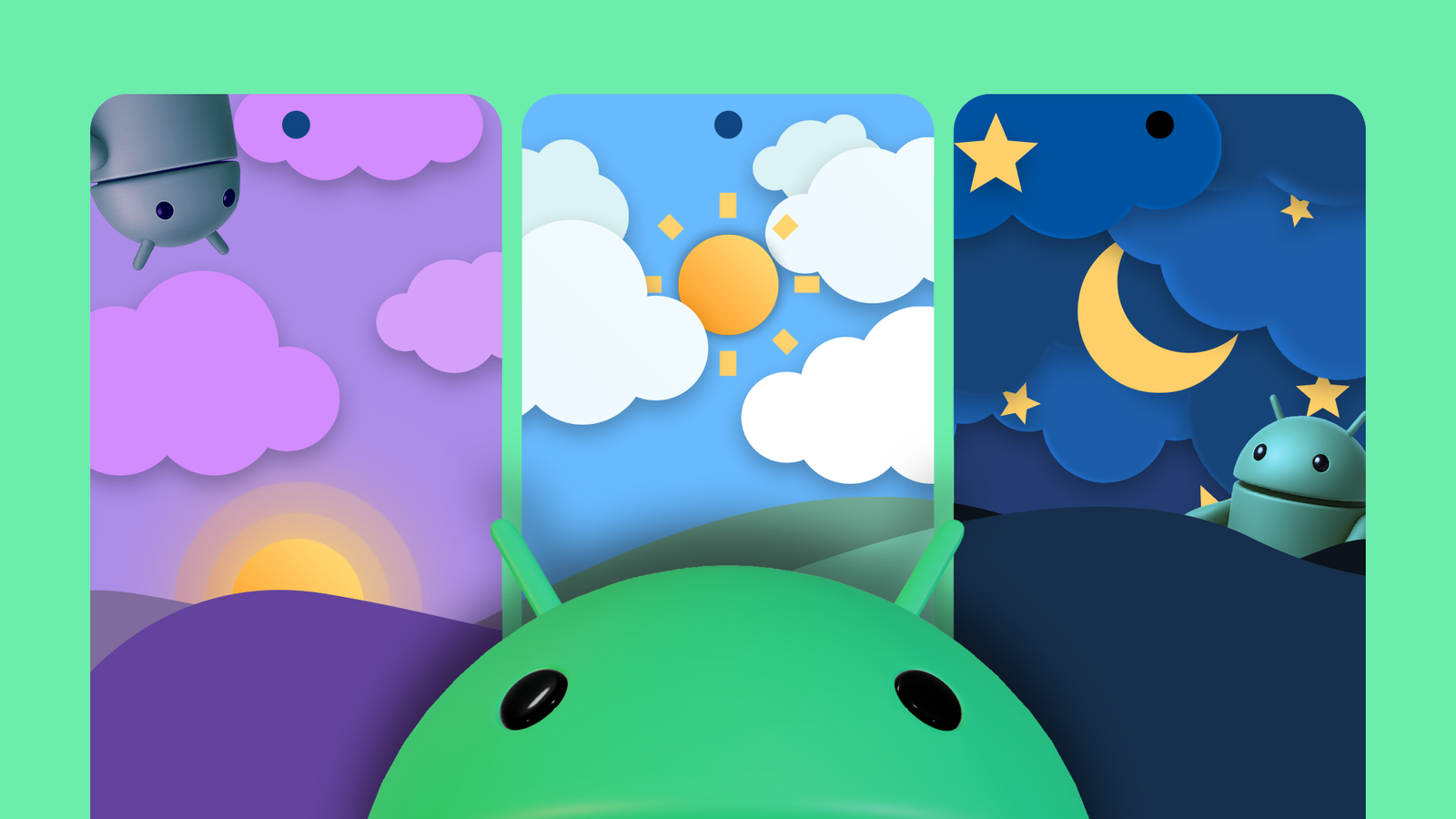 Автопереключение обоев Android по времени