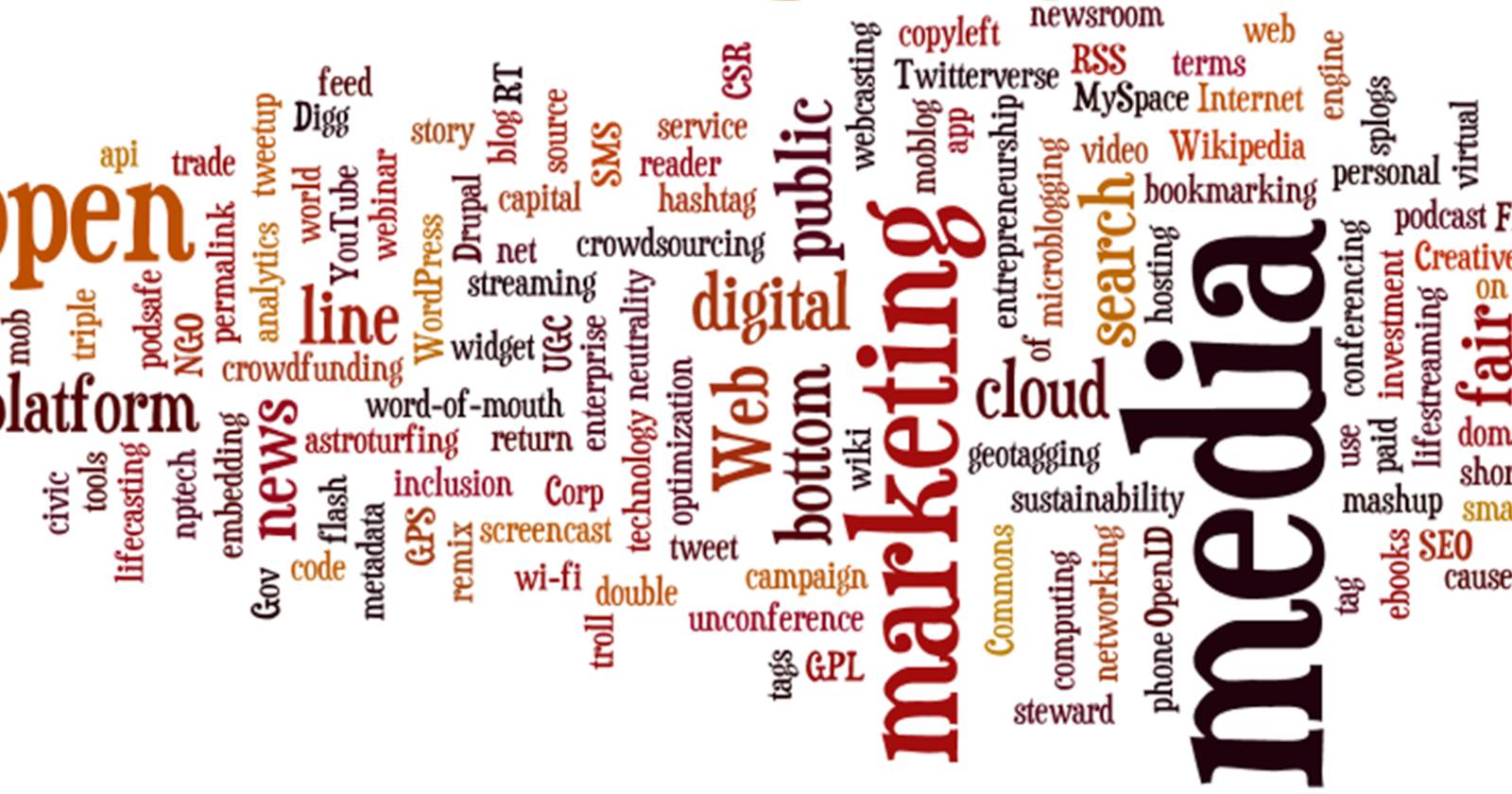 SEO Internet Media Word Cloud