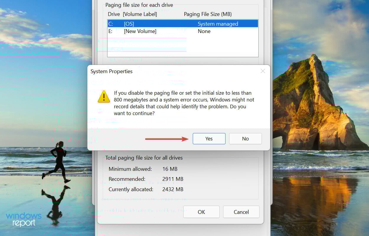 Подтвердите действие нажатием Да