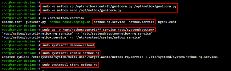Настройка systemd для NetBox