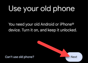 Далее: разблокируйте iPhone и нажмите «Далее».