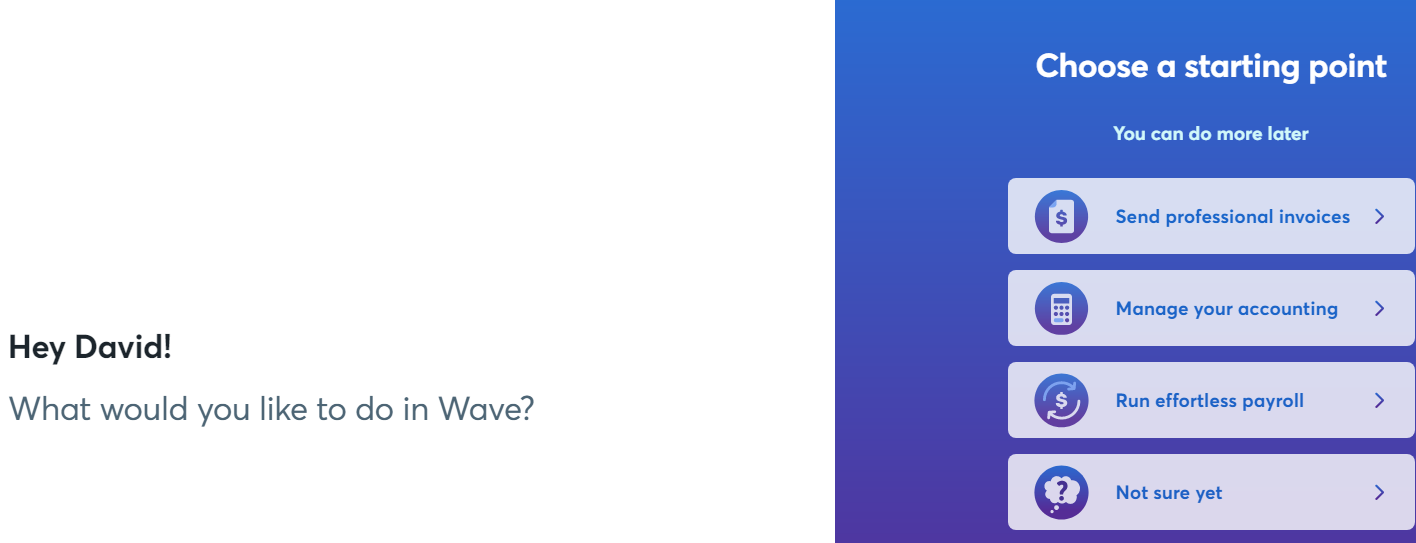 waves app starting point window