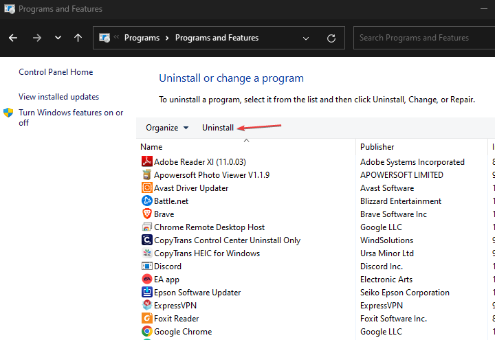 Список программ: Dolby Digital Plus Advanced Audio