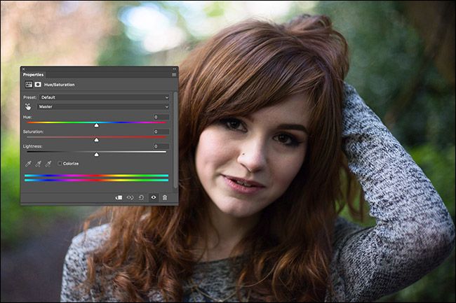 Свойства Hue/Saturation