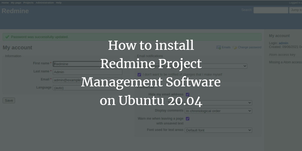 Установка Redmine на Ubuntu 20.04