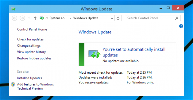 Откат проблемных обновлений Windows