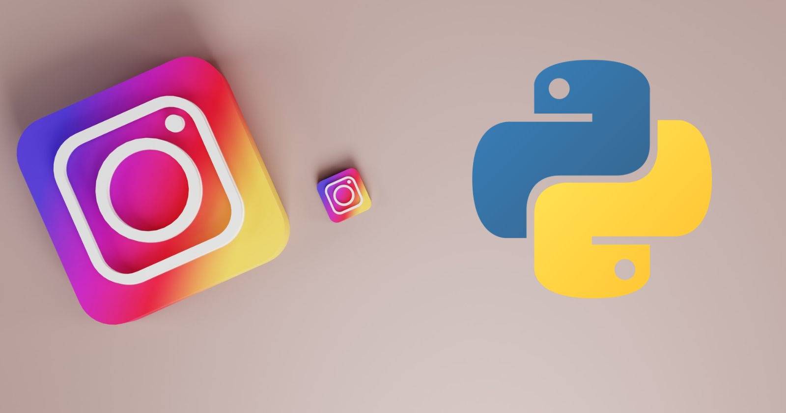 Логотипы Instagram и Python