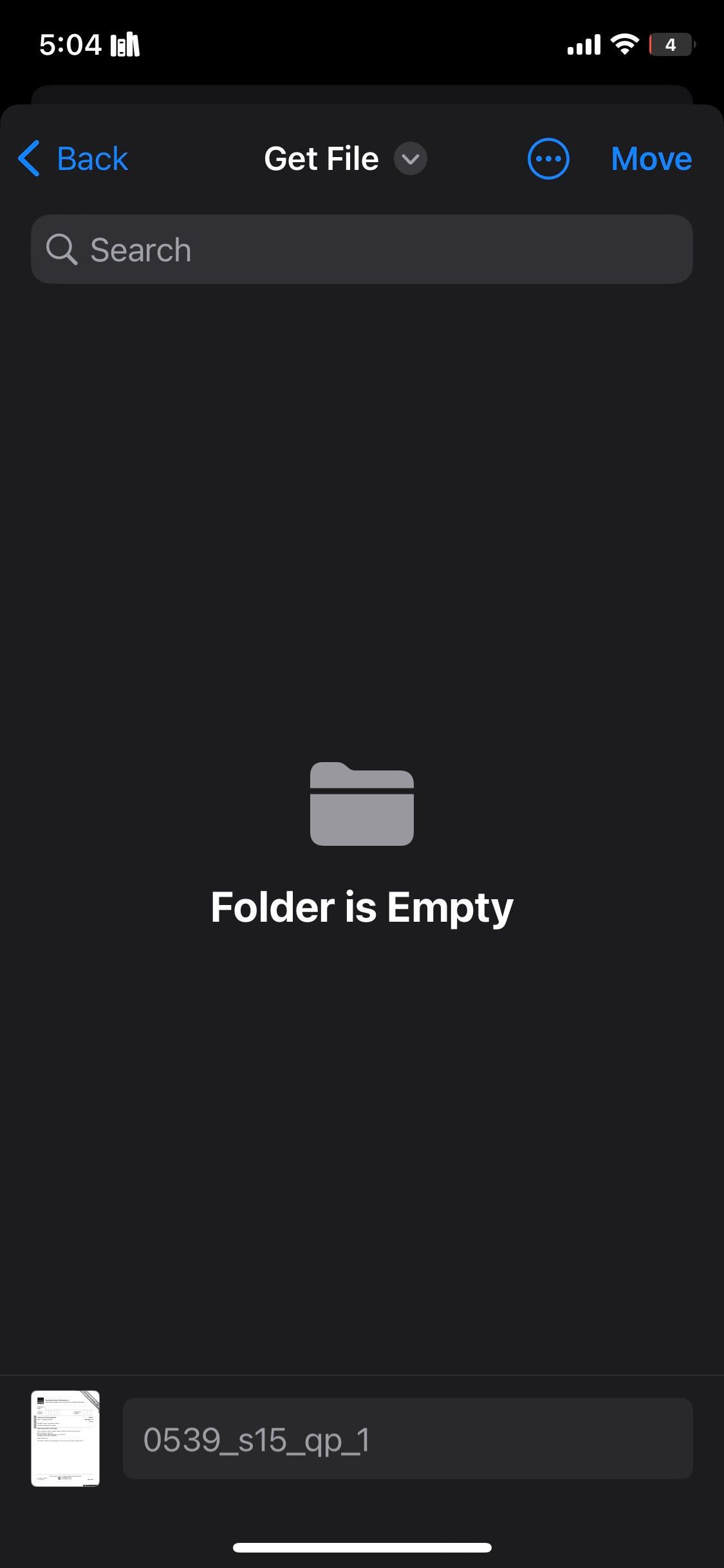Перемещение PDF в новую папку