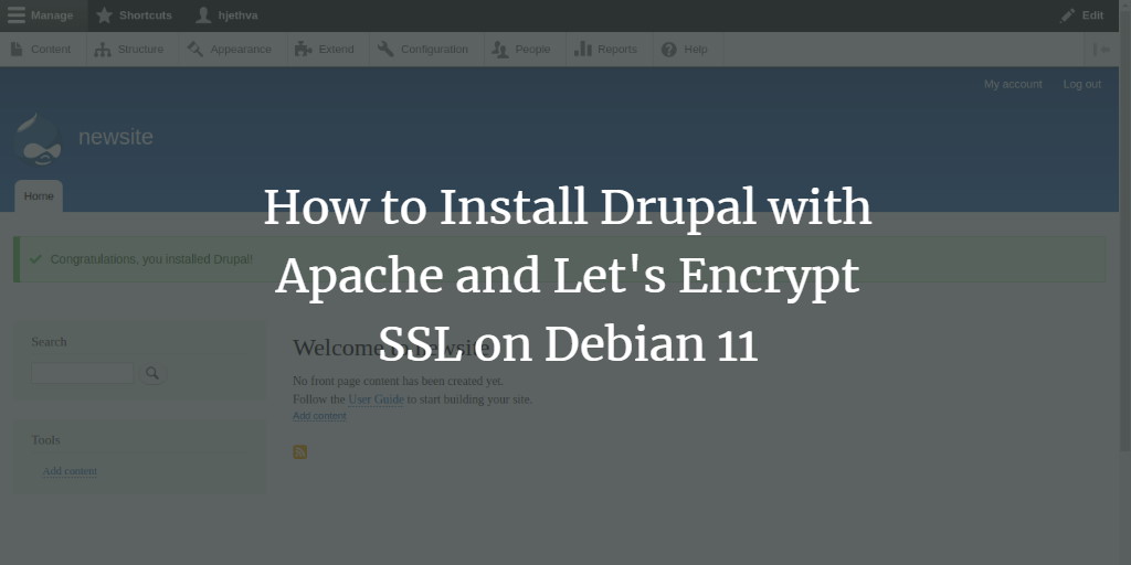 Установка Drupal на Debian 11 с Apache и Let's Encrypt