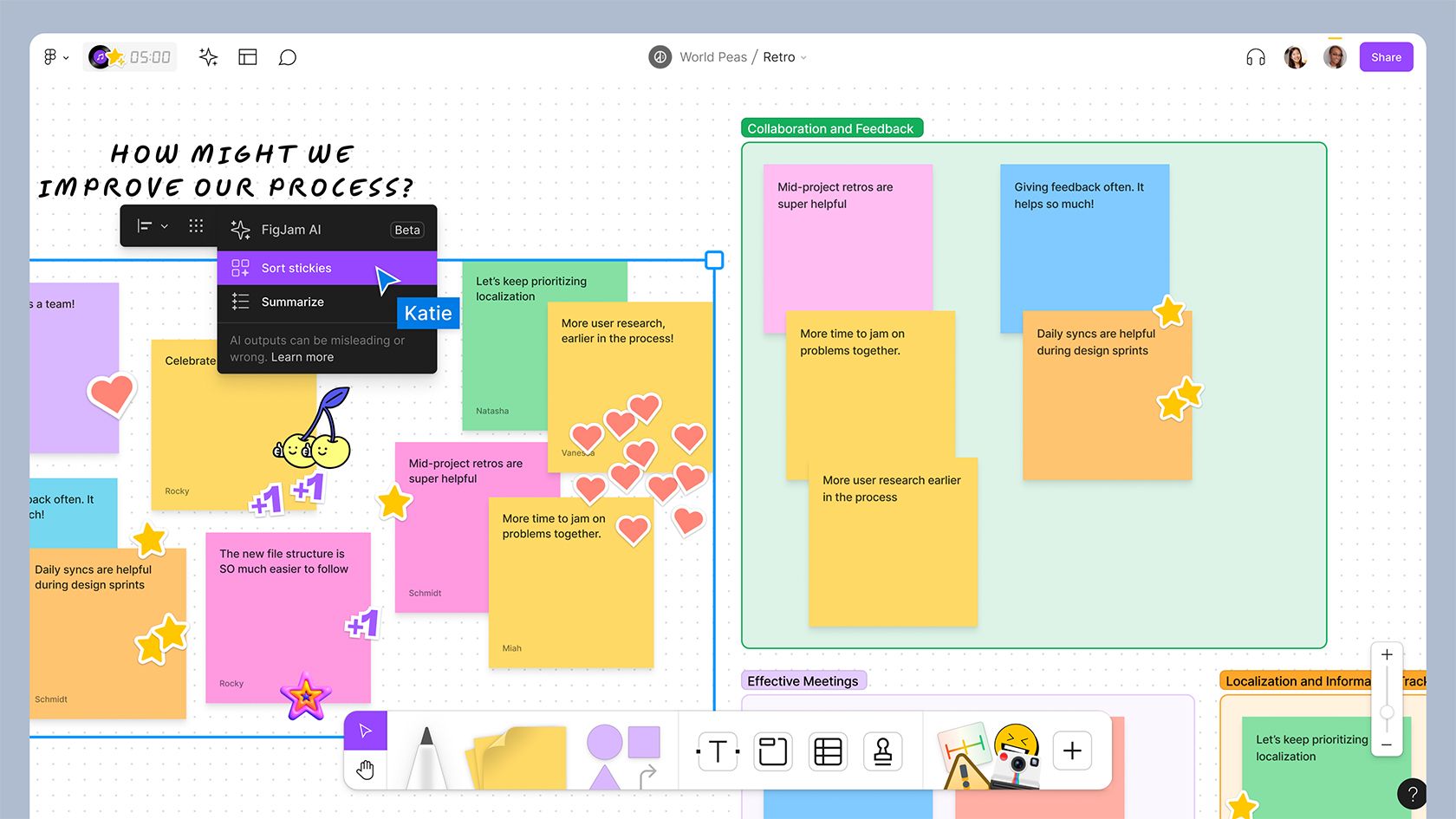 FigJam AI Group Themed Stickies Tool