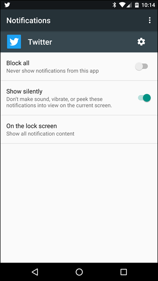 Скриншот: настройки уведомлений в приложении