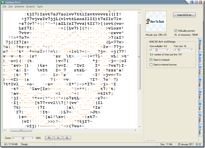 Цветной ASCII
